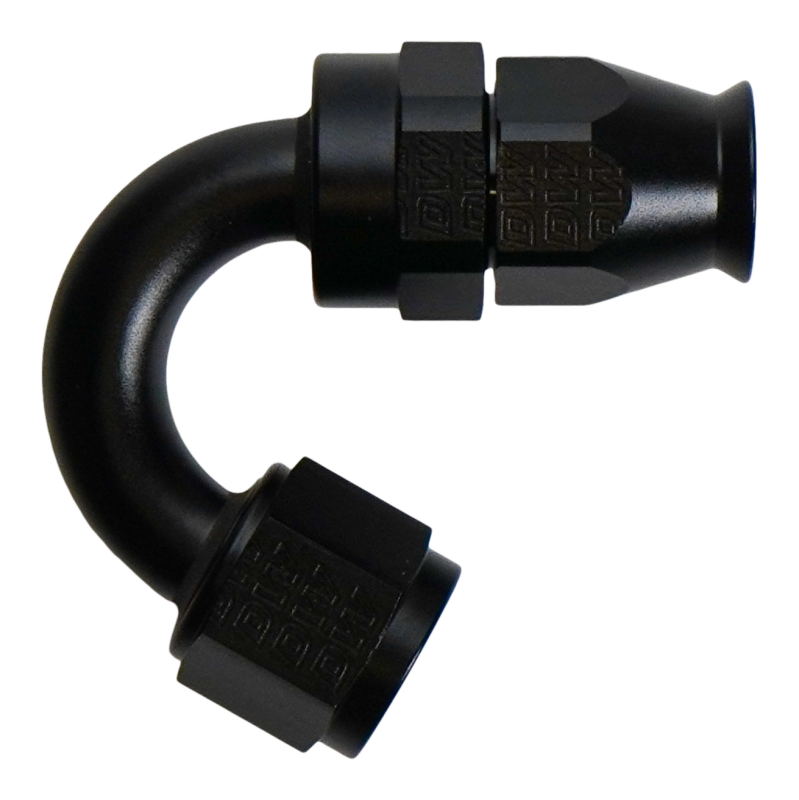 DeatschWerks 8AN Female Flare Swivel (Incl Ferule/Olive) 150-degree Hose End PTFE - 6-02-0880-B Photo - Primary