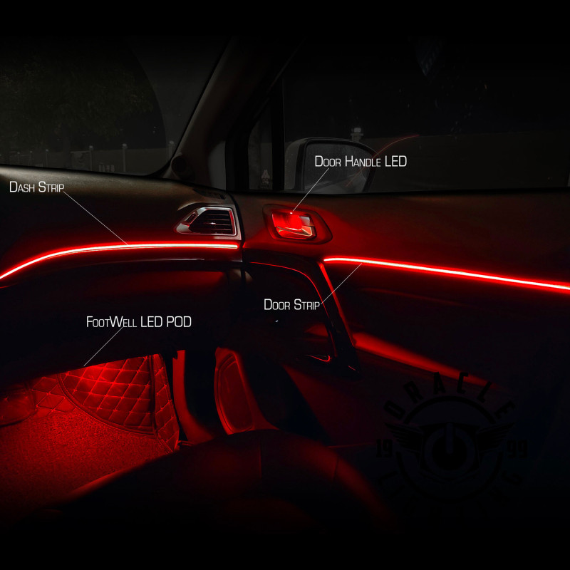 Oracle Lighting Dynamic Colorshift 18 Piece Universal Full LED Interior Dash Board Kit - 4240-332 Installation Instructions