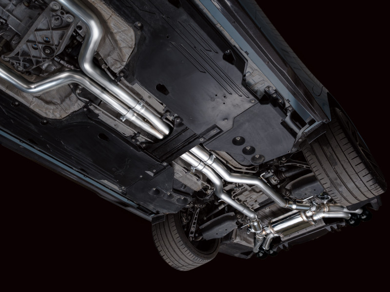 AWE Tuning 22-26 Cadillac CT5-V Blackwing SwitchPath Exhaust - Diamond Black Tips - 3025-43562 Photo - Mounted