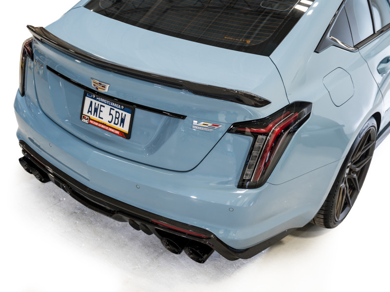 AWE Tuning 22-26 Cadillac CT5-V Blackwing SwitchPath Exhaust - Diamond Black Tips - 3025-43562 Photo - Mounted