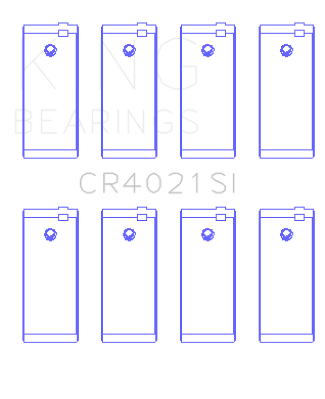 King Engine Bearings Escort 1.9 1987/89 (Size +0.50mm) Connecting Rod Bearing Set - CR4021SI0.5 Photo - Primary