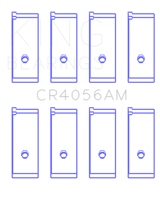 King Engine Bearings Suzuki G15A/G16A/B (Size +0.75mm) Connecting Rod Bearing Set - CR4056AM0.75 Photo - Primary