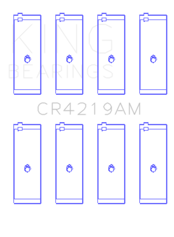 King Engine Bearings Toyota 1RZ (Size 0.25) Connecting Rod Bearing Set - CR4219AM0.25 Photo - Primary