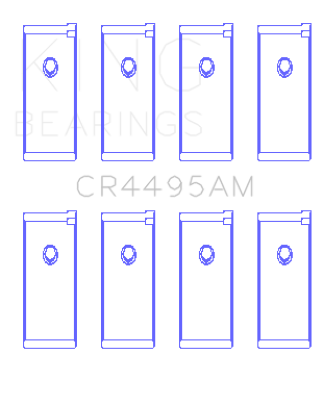King Engine Bearings Mazda E3/E5/(Size +0.25mm) Connecting Rod Bearing Set - CR4495AM0.25 Photo - Primary