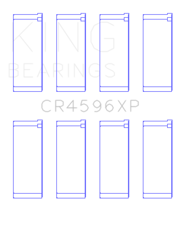 King Engine Bearings BMW S14B20/S14B23/S14B25 (Size .026) Connecting Rod Bearings (Set of 4) - CR4596XP0.25 Photo - Primary
