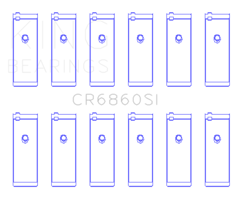King Engine Bearings GM Vortec 254 Rod Bearings - CR6860SI Photo - Primary