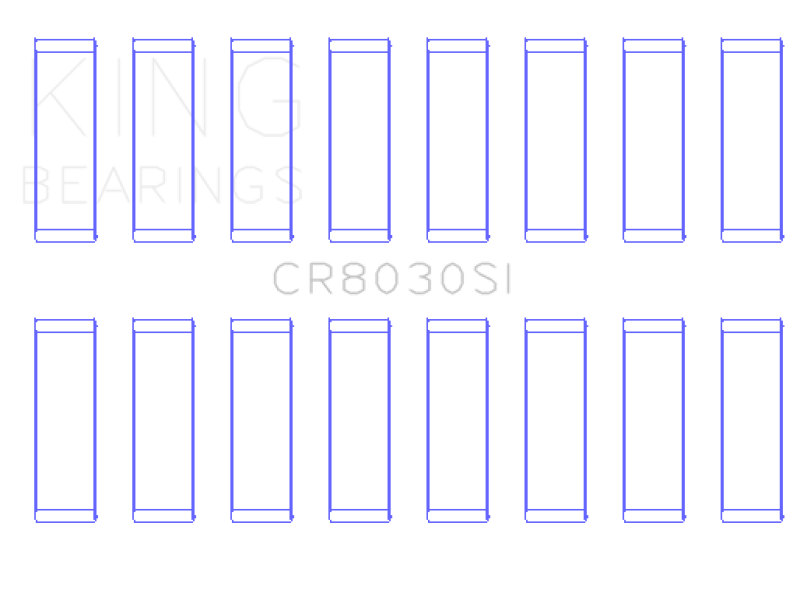 King Engine Bearings Chrysler Jeep V8 287 4.7L (Size +0.50mm) Connecting Rod Bearing Set - CR8030SI0.5 Photo - Primary