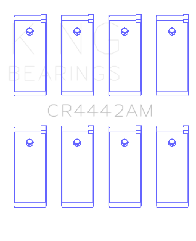 King Engine Bearings Datsun A12/(Size +0.25mm) Connecting Rod Bearing Set - CR4442AM0.25 Photo - Primary