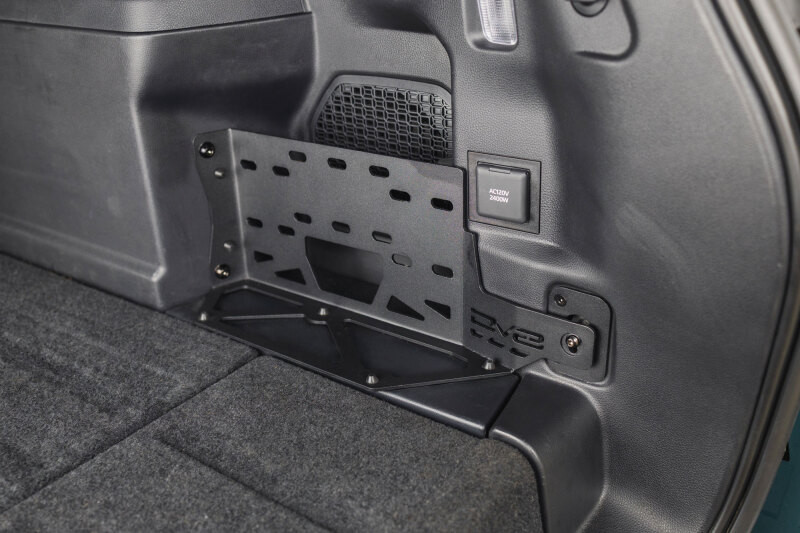 DV8 Offroad 25-26 Toyota 4Runner i-Force MAX Compressor Mount - Micro Texture Black Powder Coat - CMTF3-01 Photo - Close Up