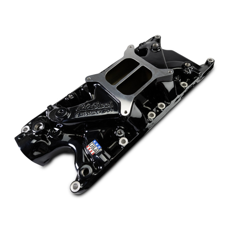 Edelbrock SB Ford Performer Intake Manifold - Black Plasma Finish - 2121-BP Photo - out of package