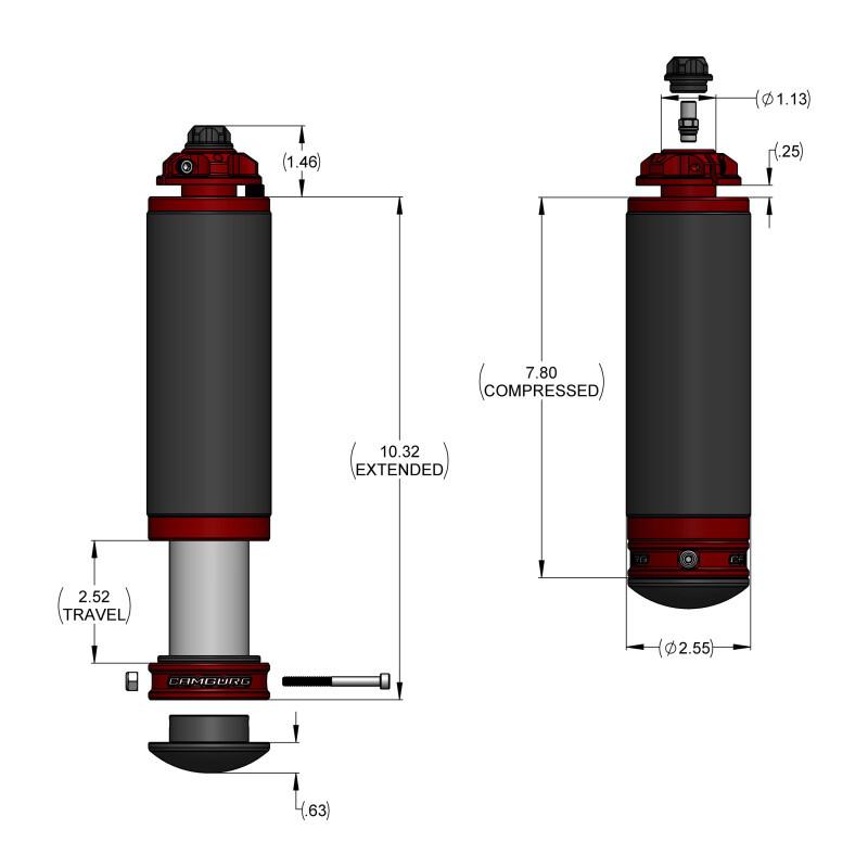 Camburg Kinetik 2.5 x 2.5 Bump Stop - 10201-2525-001 User 1