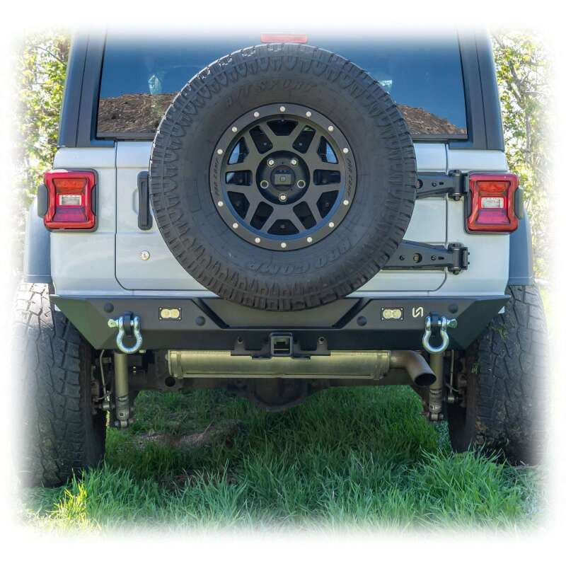 Turn Offroad 2018+ Jeep JL Rear Bumper w/ Hitch & Lights - JLRB-03 Photo - Close Up