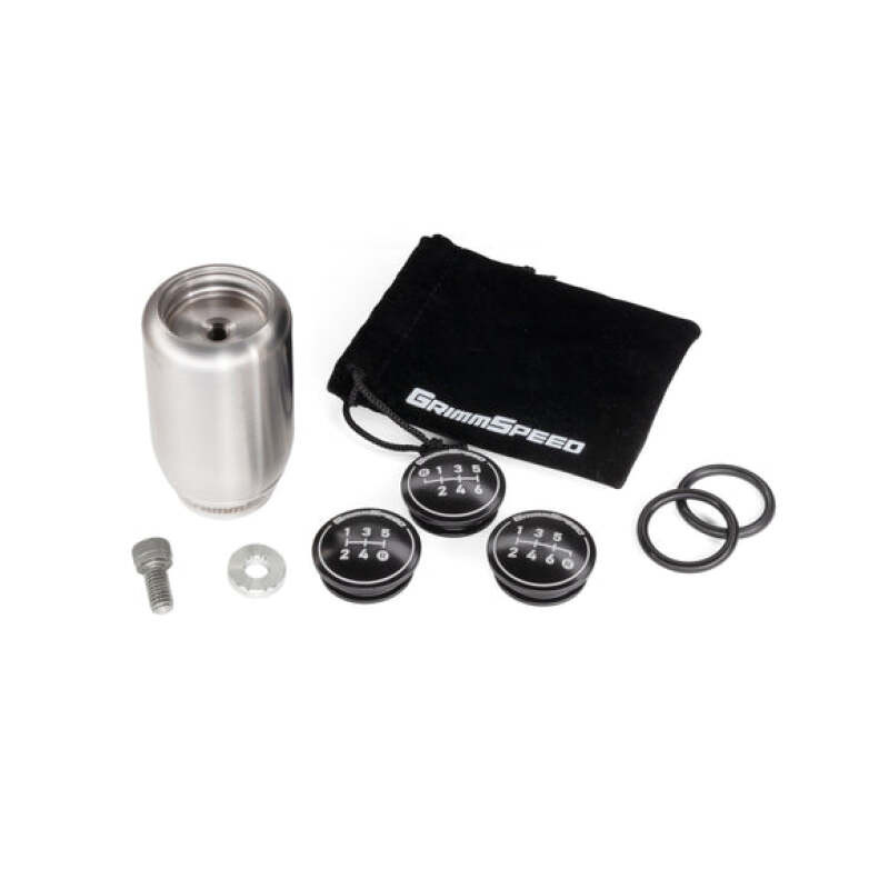 GrimmSpeed Swap-Top Weighted Piston Shift Knob - Stainless Steel - GRM1.1006.1.SS User 1