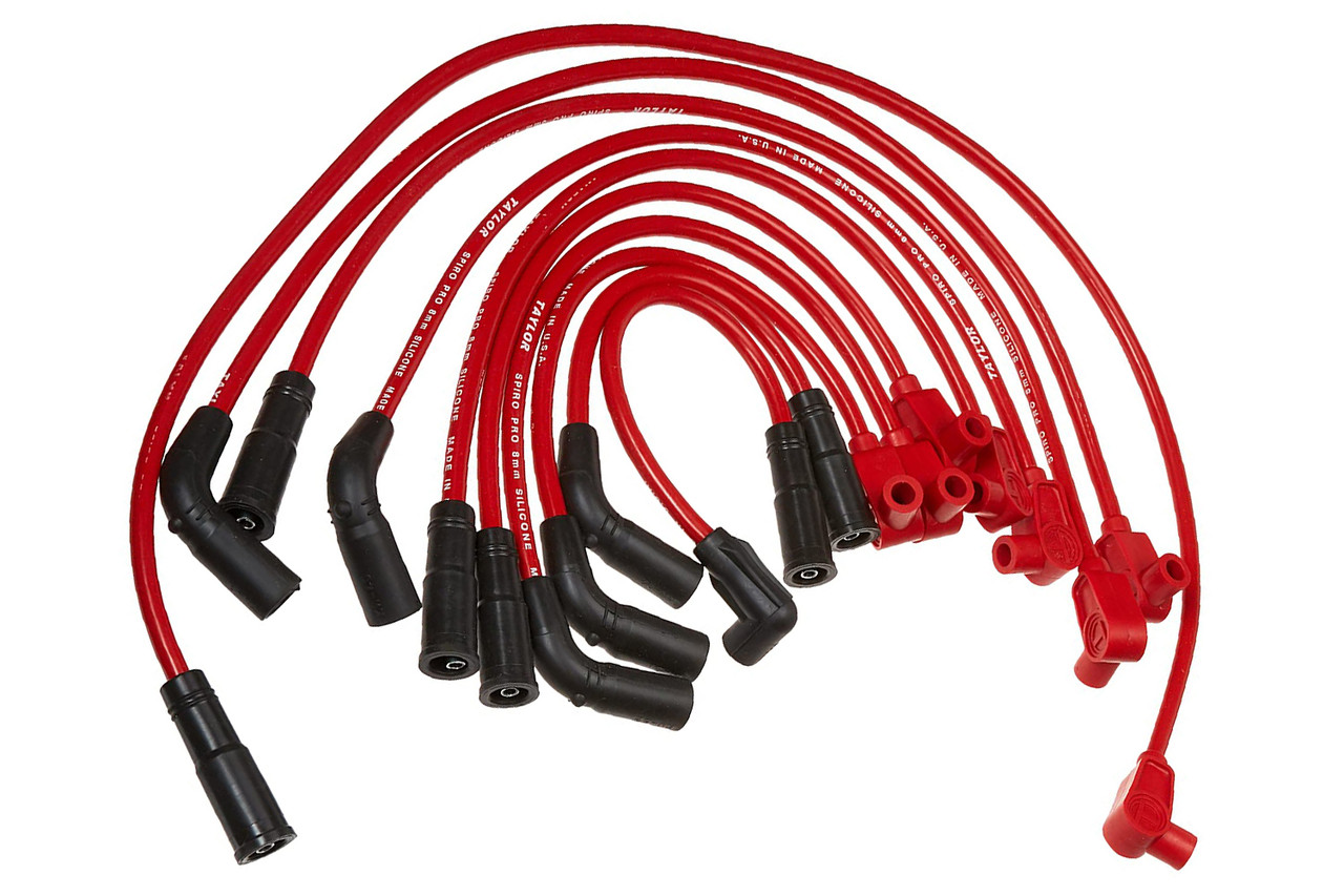 Spark Plug Wire Set 8mm Spiro-Pro Red