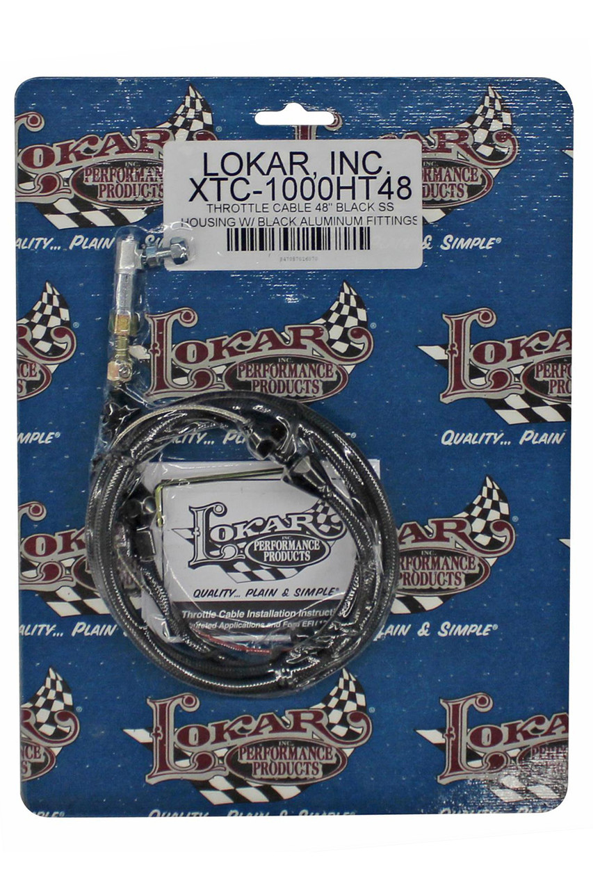 THROTTLE CABLE TUNED-POR T48in BLACK SS HOUSING W