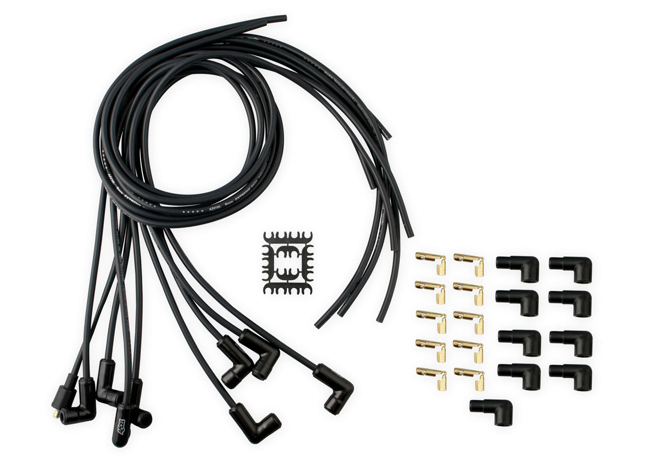 8mm Spark Plug Wire Set w/90-Deg Ceramic Boots