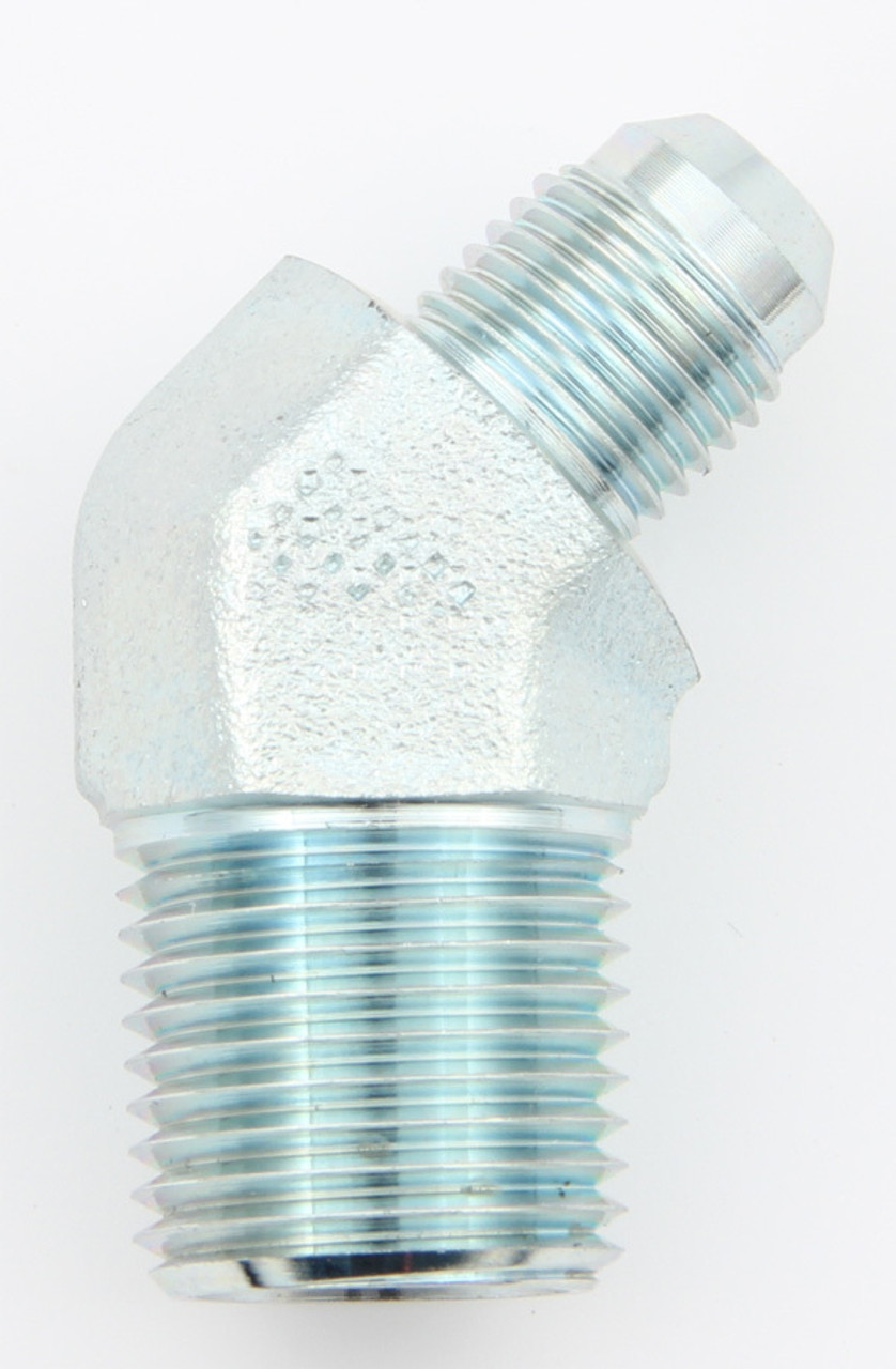 45 Male Elbow #6 To 1/2 Npt Steel Fitting