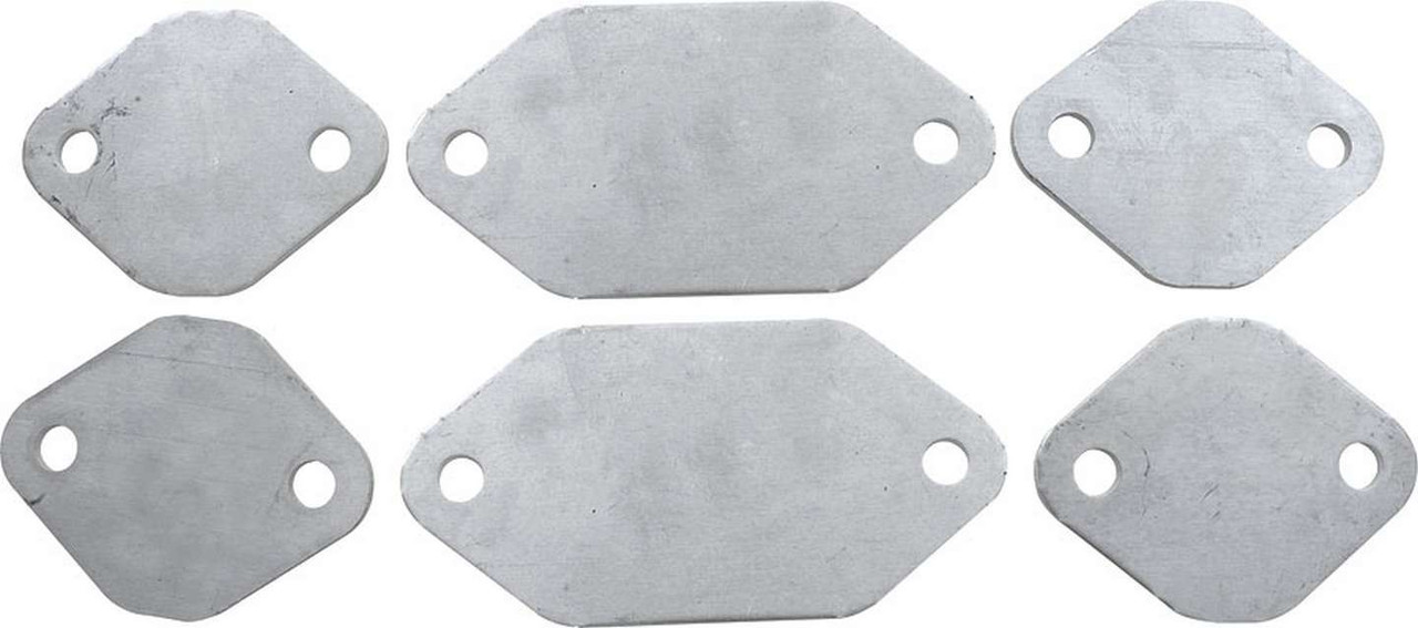 Exhaust Block Off Plates SBC Aluminum