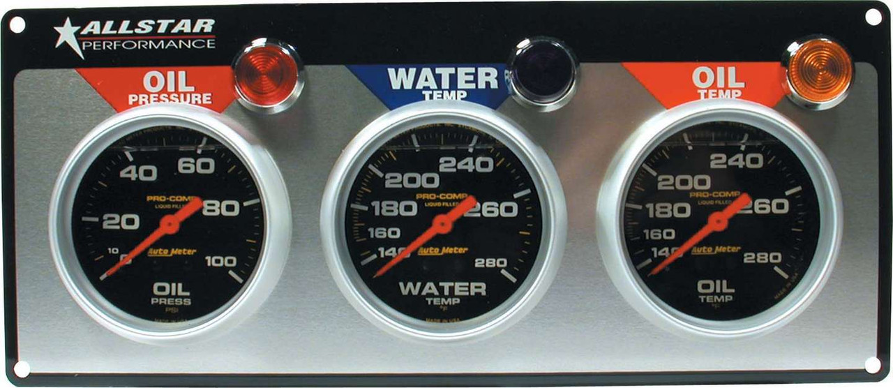 3 Gauge Panel A/M OP/WT/OT Liquid Filled