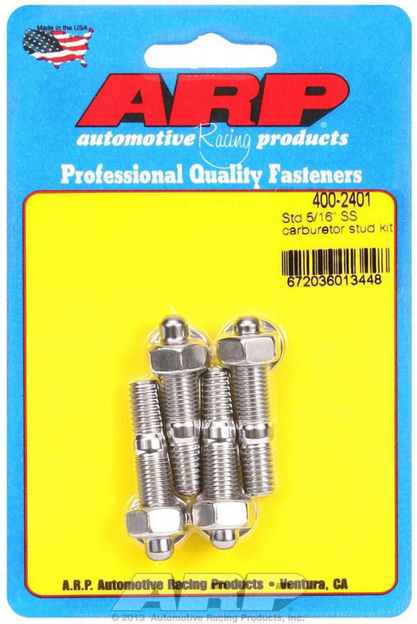 ARP Standard 5/16in SS Carburetor Stud Kit - 400-2401