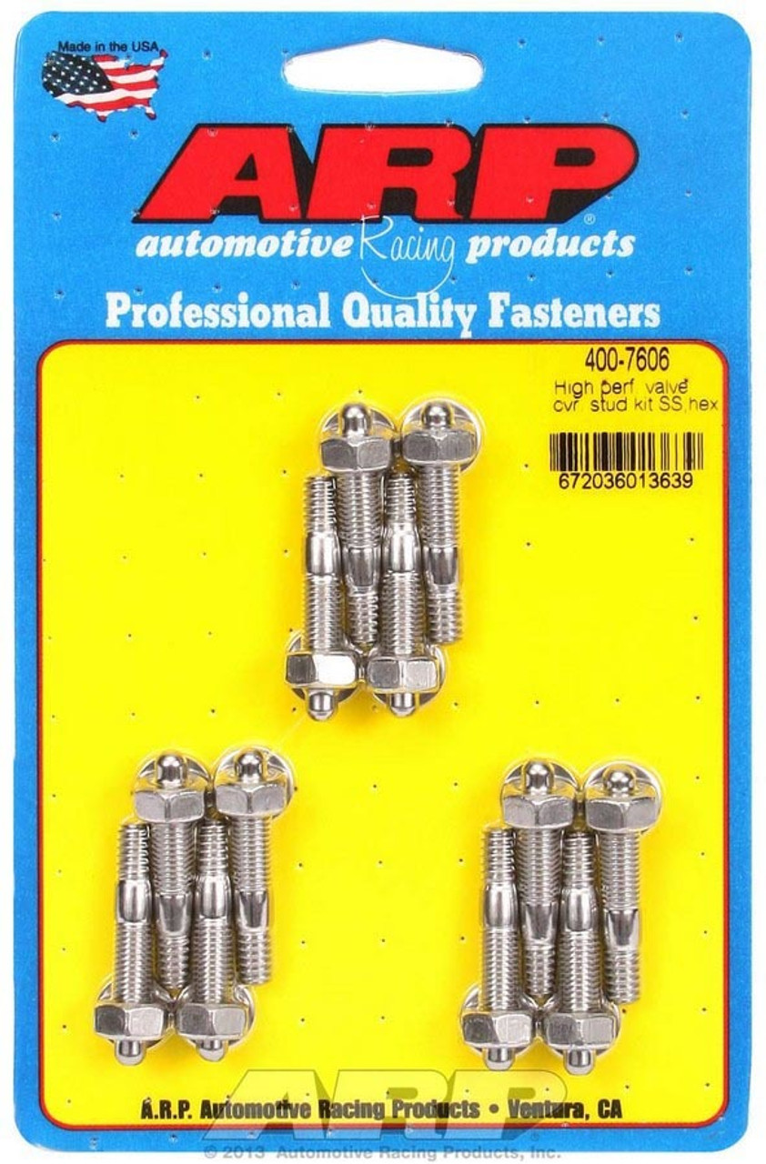 ARP SS Hex Valve Cover Stud Kit - 400-7606
