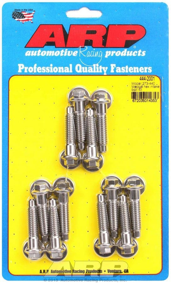 ARP Mopar 273-440 Wedge Hex Intake Manifold Bolt Kit - 444-2001