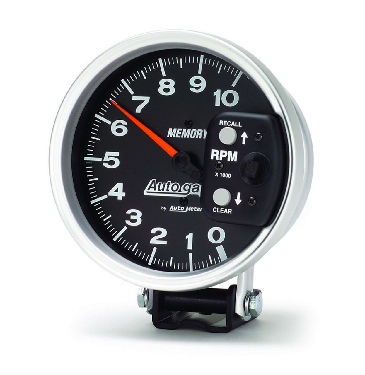 Autometer 5 inch 10,000 RPM w/ Peak Memory Pedestal Tachometer Auto Gage - Black - 233902