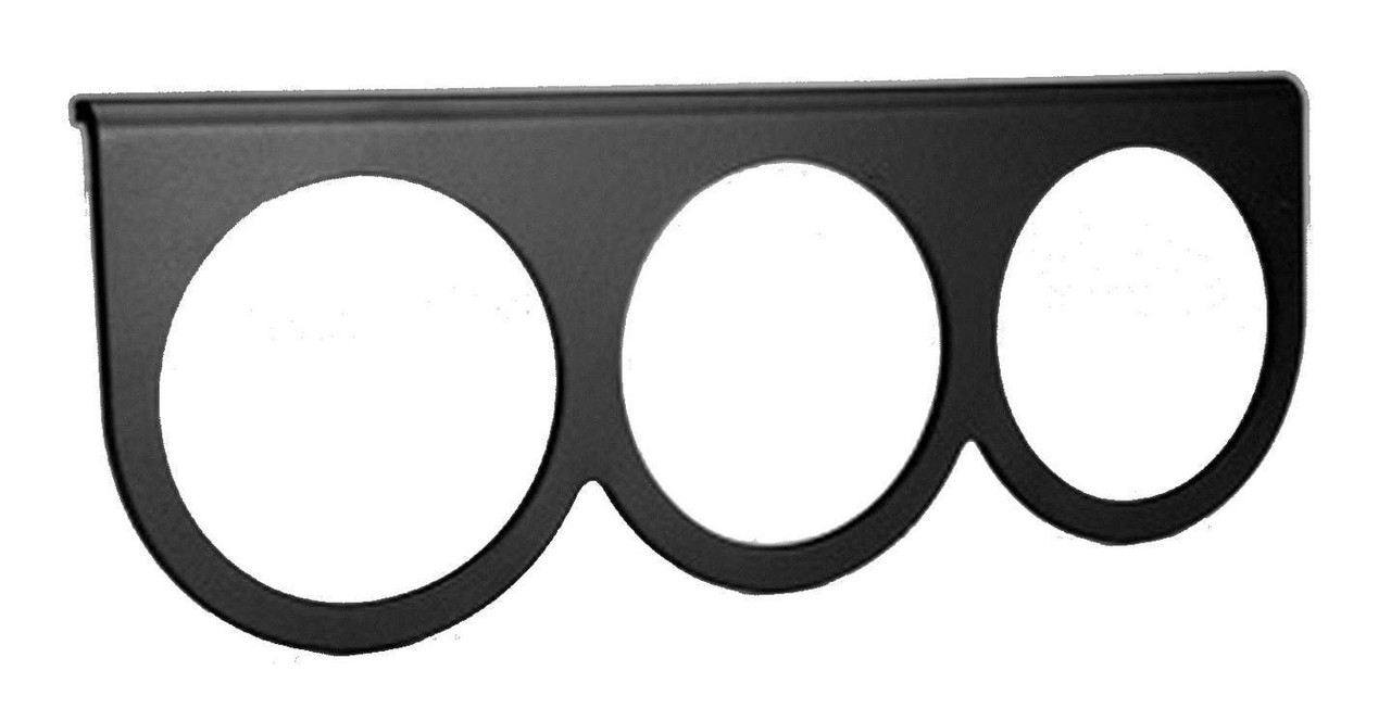Autometer 2-5/8in 3-Hole Gauge Panel - Black Aluminum - 3233