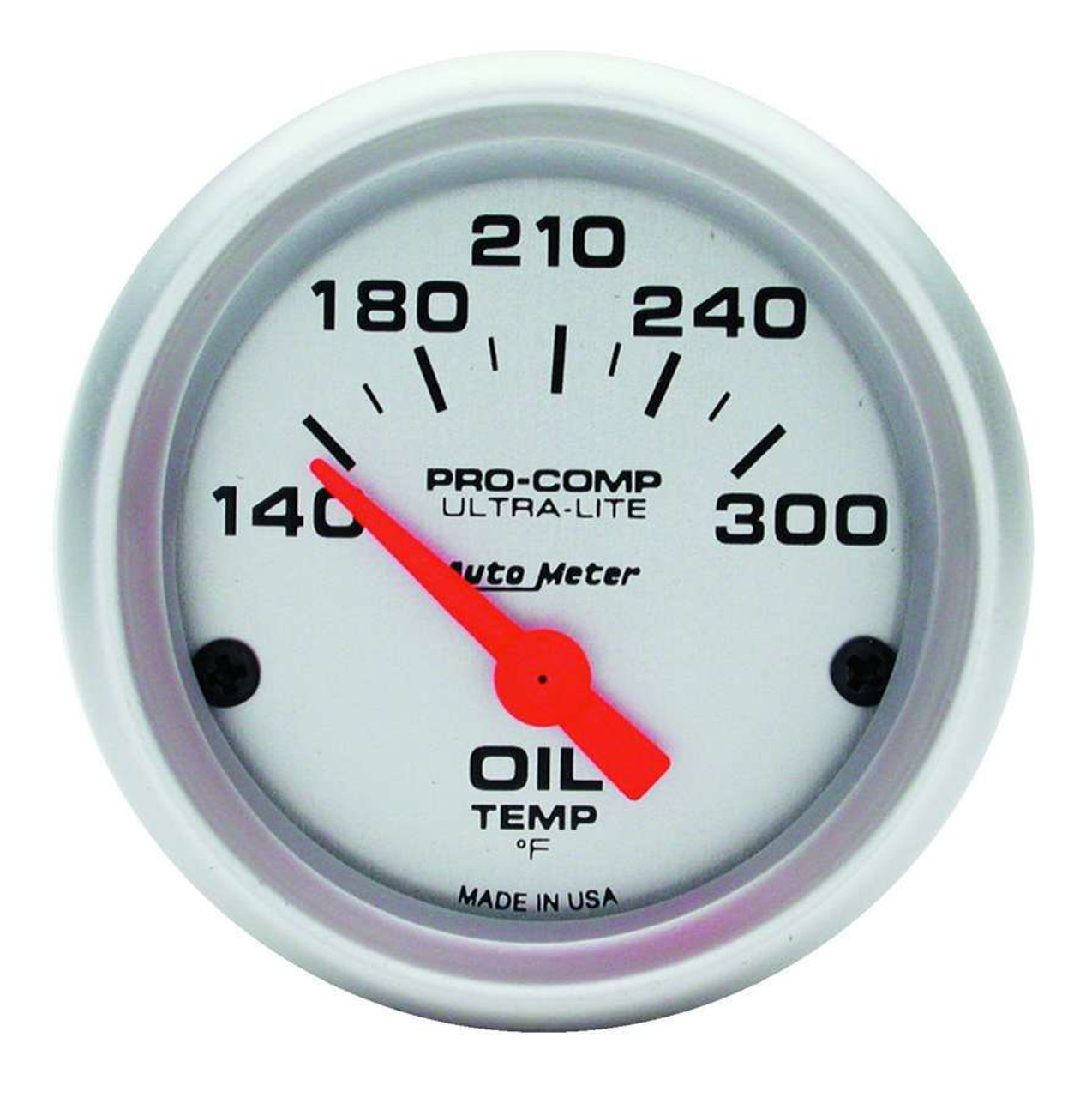 Autometer Ultra-Lite 52mm 140-300 Deg F Electronic Oil Temperature Gauge - 4348