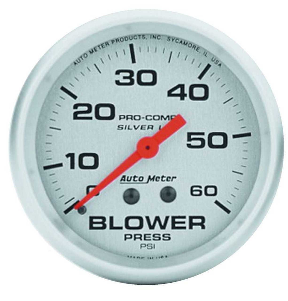 Autometer Ultra-Lite 66.7mm 0-60 PSI Liquid Filled Mechanical Blower Pressure Gauge - 4602