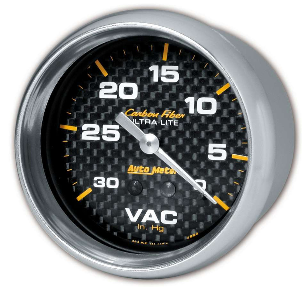 AutoMeter Gauge Vacuum 2-5/8in. 30Inhg Mechanical Carbon Fiber - 4884