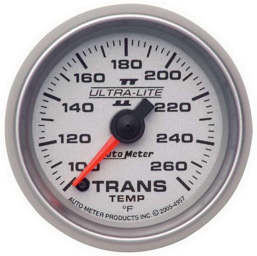 Autometer Ultra-Lite II  2-1/16in Transmission Temperature 100-260 Deg F Digital Stepper Motor Gauge - 4957