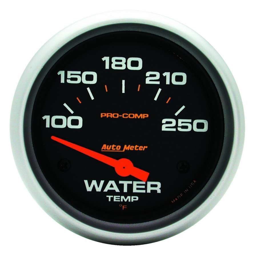 Autometer Pro-Comp 2 5/8in 100-250 Deg F Short Sweep Electric Water Temp Gauge - 5437