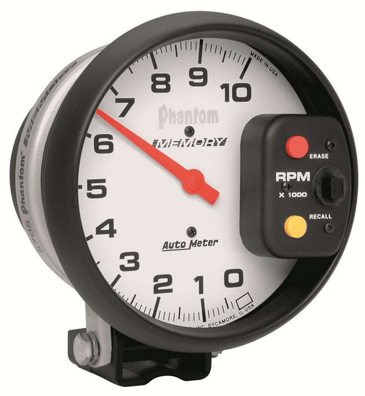 Autometer Phantom 5 inch 10,000RPM Tachometer w/ Memory - 5795