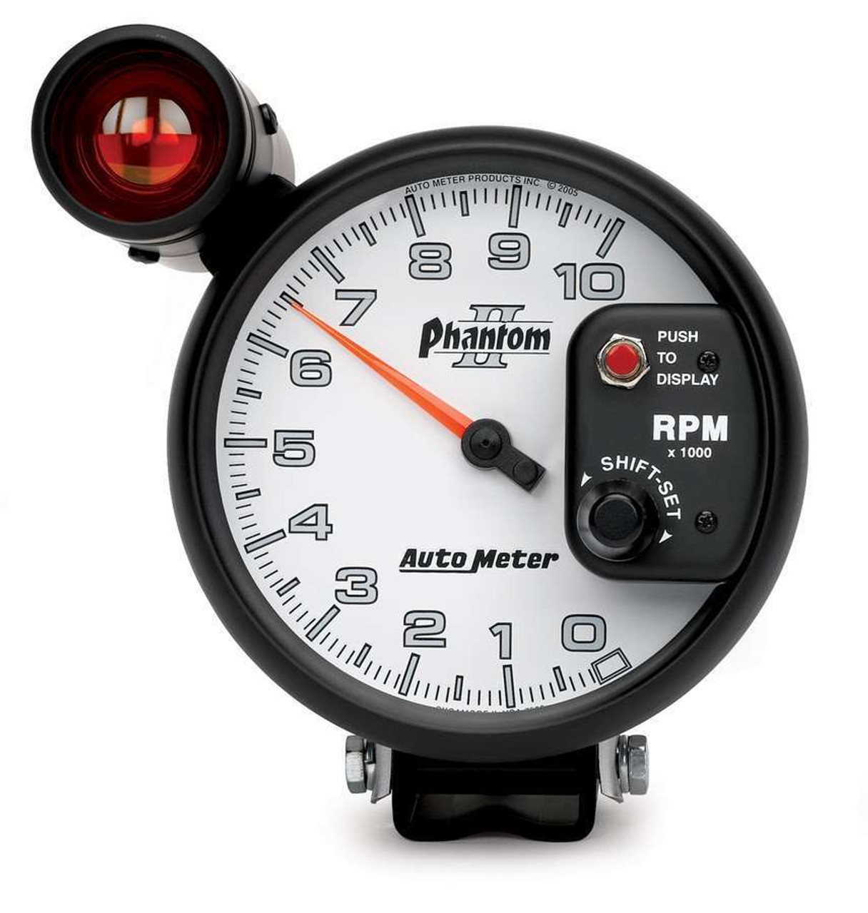 Autometer 5 inch Pedestal Mount 10000 RPM Shift-Lite Tachometer - 7599