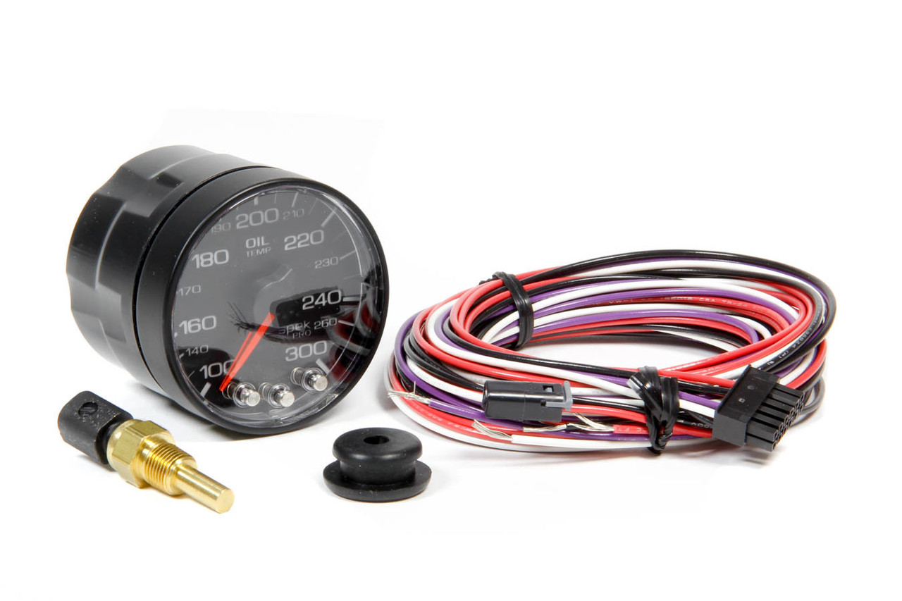 Autometer Spek-Pro 52.4mm 100-300 F Deg Digital Stepper Motor Oil Temp Gauge - P322328