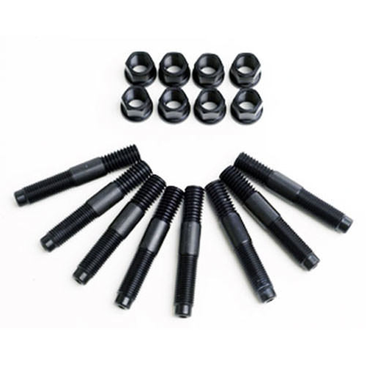 Aluminum Blower Stud Kit Black Anodized (8pk)