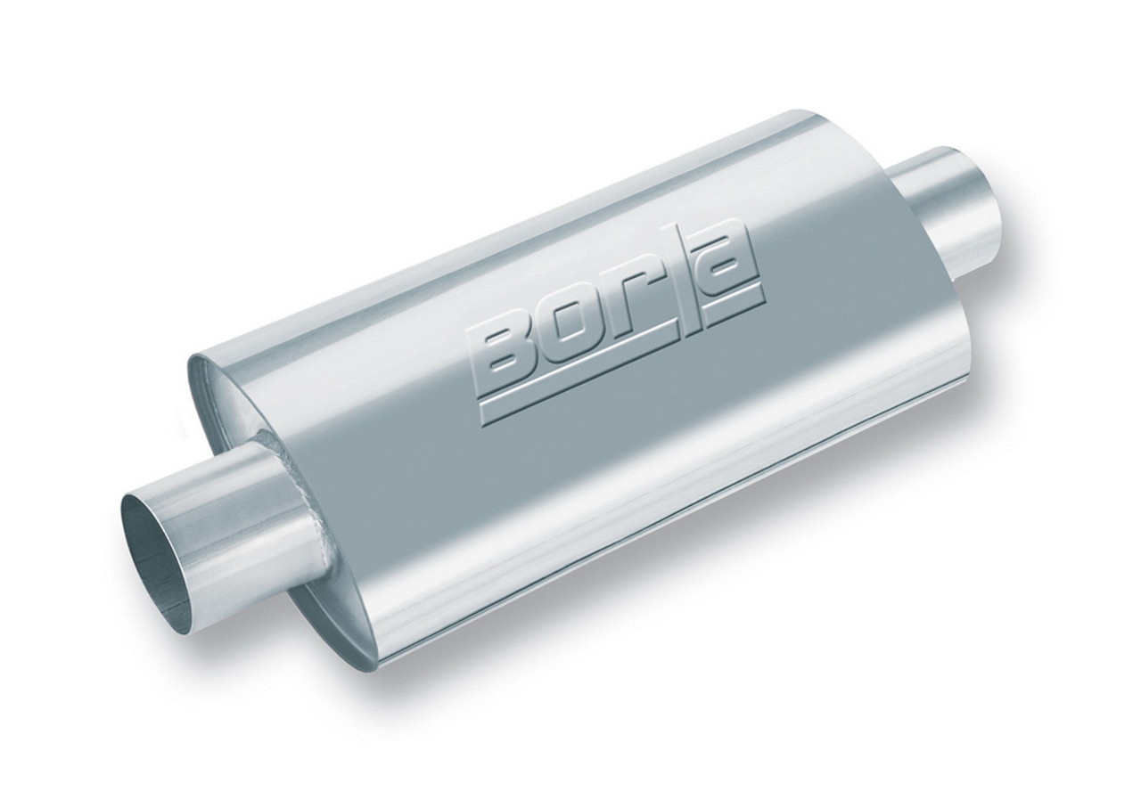 Borla XR-1 Racing Sportsman 3 inch Outlet / 3 inch Inlet Oval Muffler - 40944