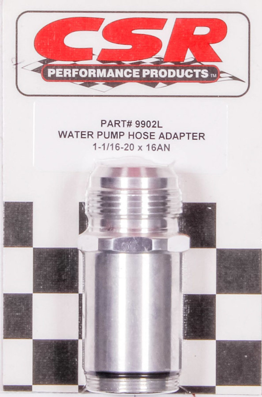 Water Pump Hose Adapter - 1-1/16 x 16an