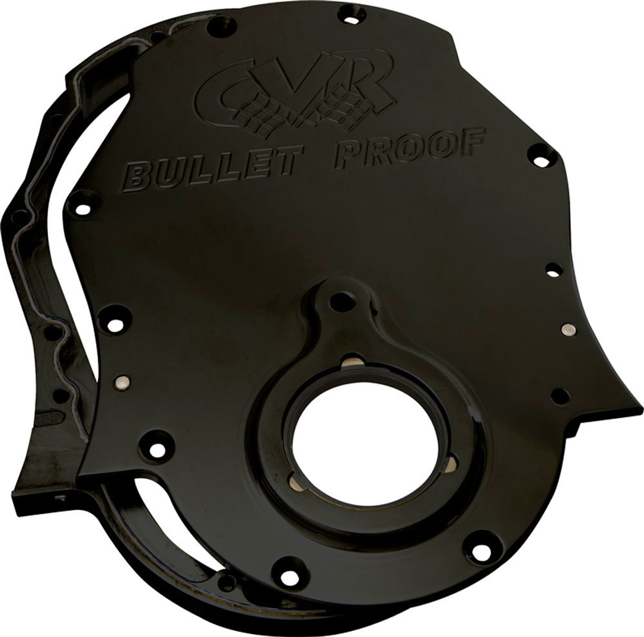 BBC Timing Cover Billet 2-Piece - Black