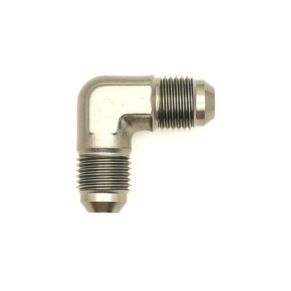 DeatschWerks 6AN Male Flare To 6AN Male Flare 90-Degree Coupler Fitting - 6-02-0207
