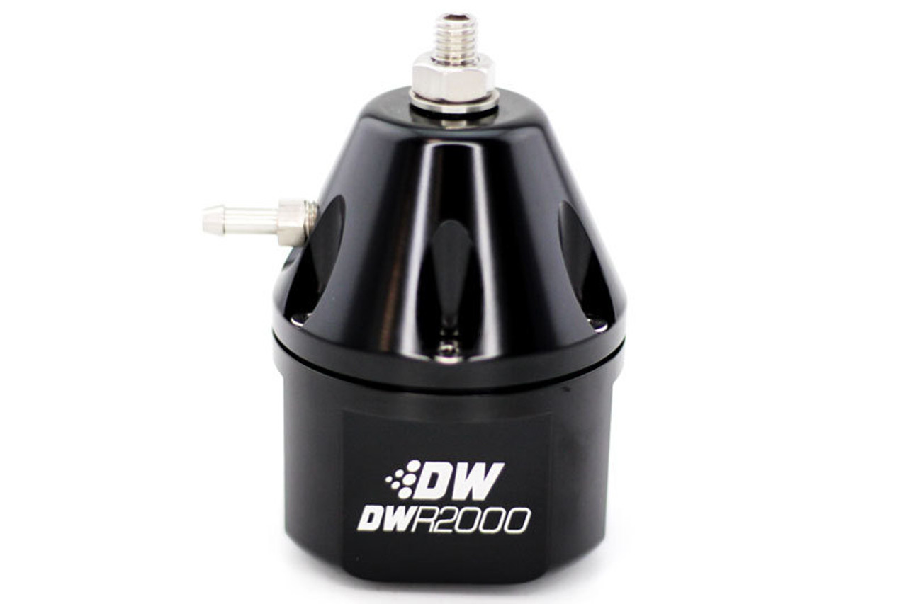 DeatschWerks DWR2000 Adjustable Fuel Pressure Regulator - Black - 6-2000-FRB