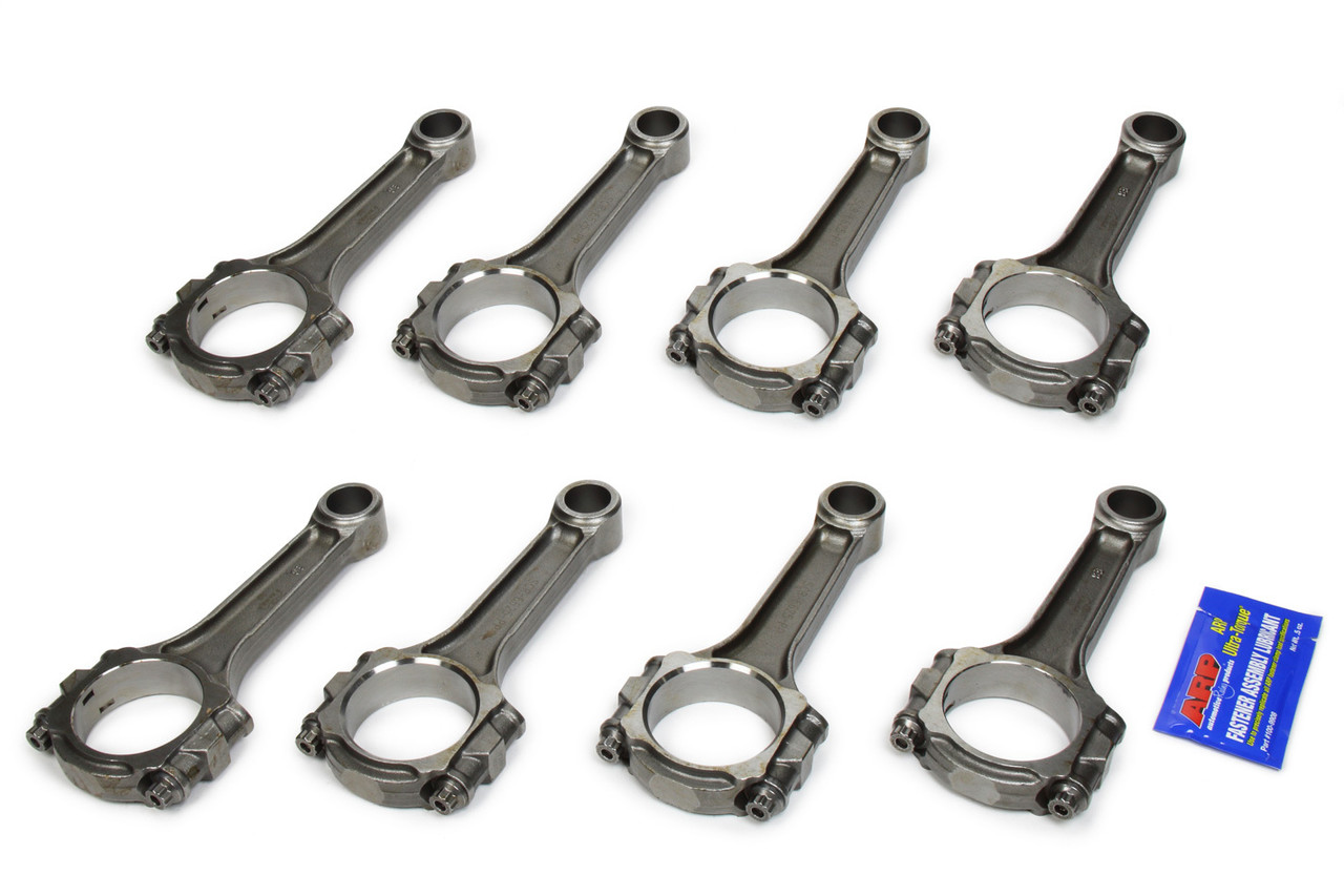 Eagle Pontiac 400-455 6.625in 5140 Steel 7/16in ARP 8740 BOLTS I-Beam Connecting Rods - Set of 8 - SIR6625PP