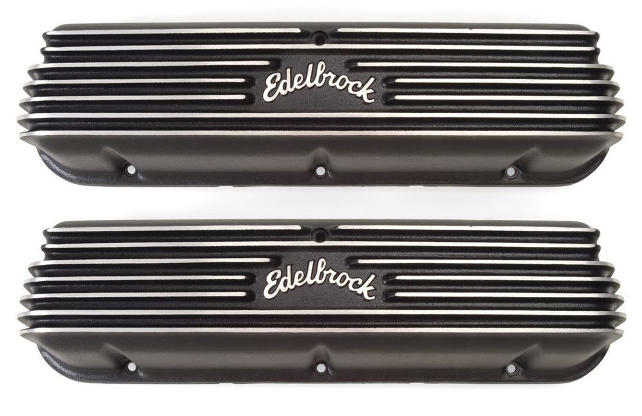 Edelbrock Valve Cover Classic Series Ford 1962-95 221 351W V8 Black - 41603