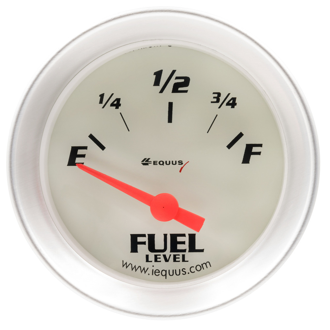 2.0 Dia Fuel Level Gauge Silver