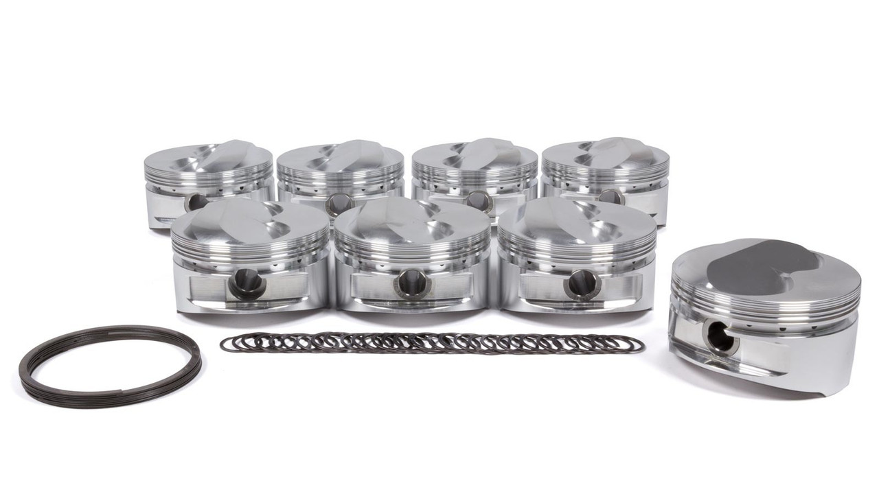 JE Pistons 350 SBC .300 DOME Set of 8 Pistons - 182006