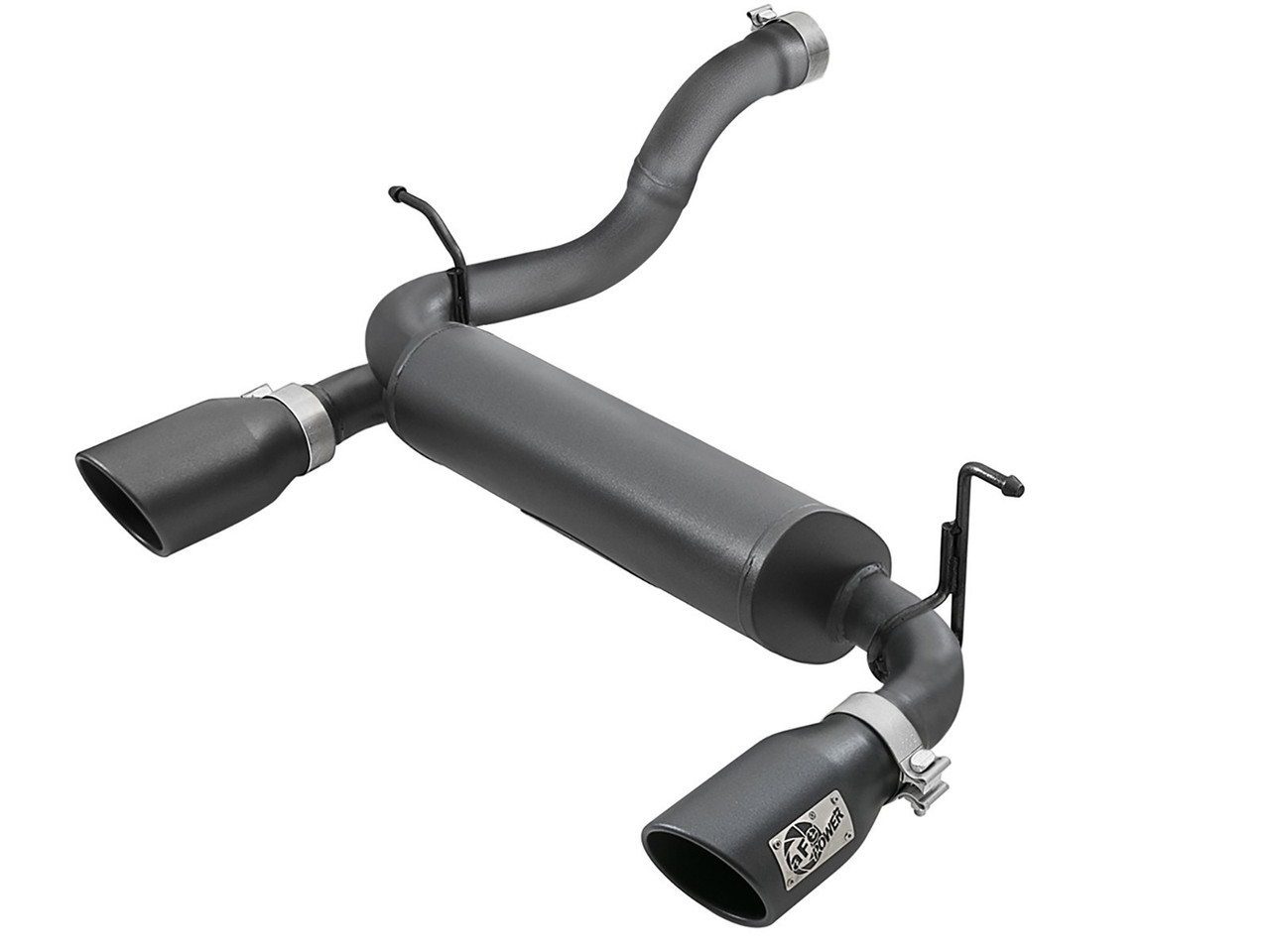 Axle Back SS 2-1/2in Black Tip