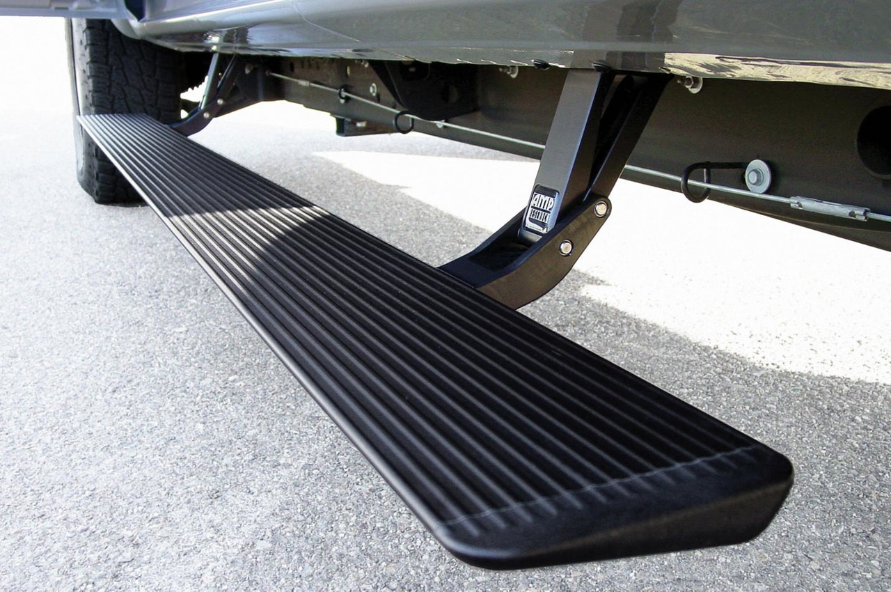 AMP Research 2019 Chevy Silverado 1500 Crew PowerStep Xtreme - Black (Incl OEM Style Illumination) - 78254-01A