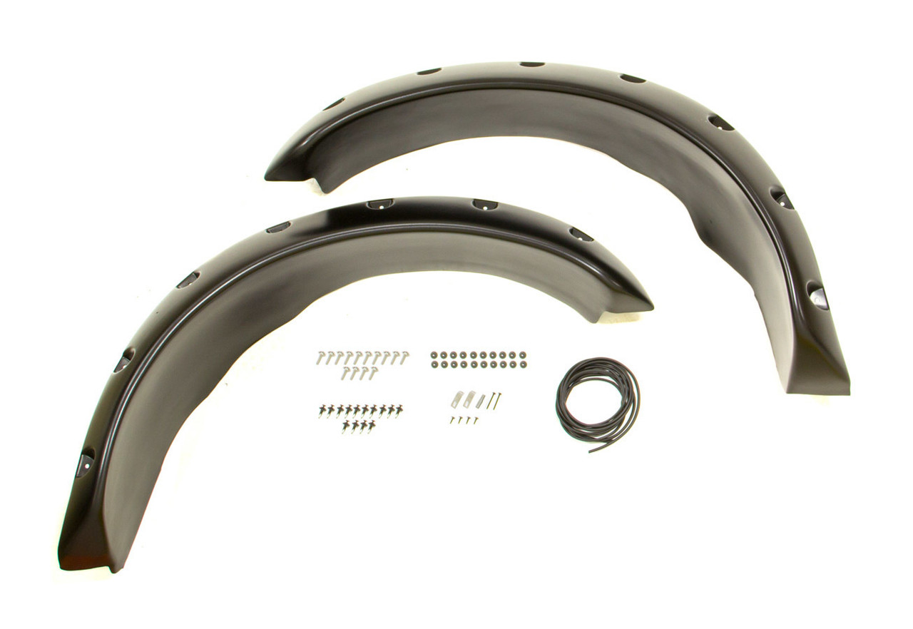 Bushwacker 99-07 Ford F-250 Super Duty Cutout Style Flares 2pc - Black - 20043-02