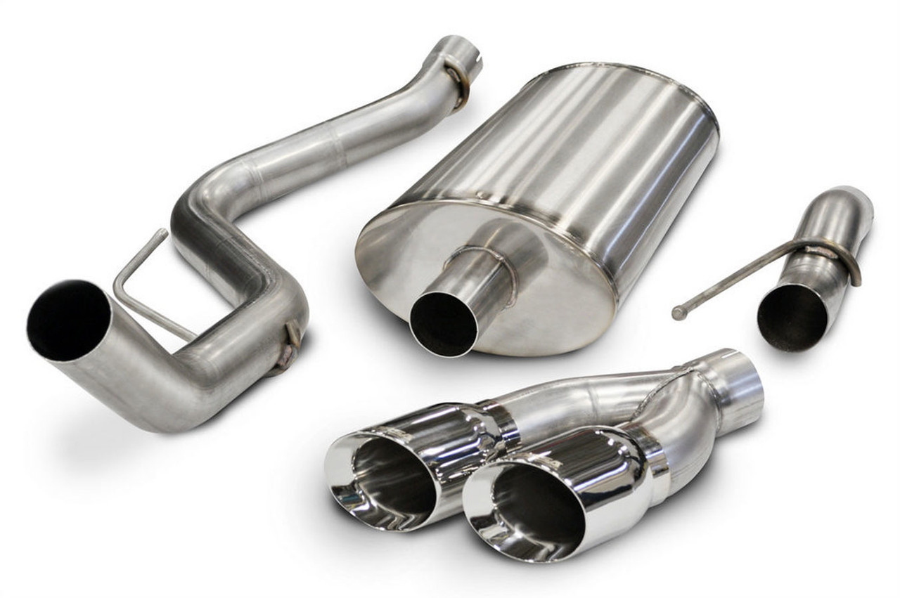 Corsa 11-13 Ford F-150 Raptor 6.2L V8 Polished Sport Cat-Back Exhaust - 14387
